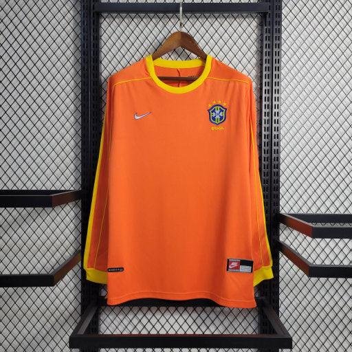 Long Sleeve Retro Brazil Goalkeeper Jersey 1998