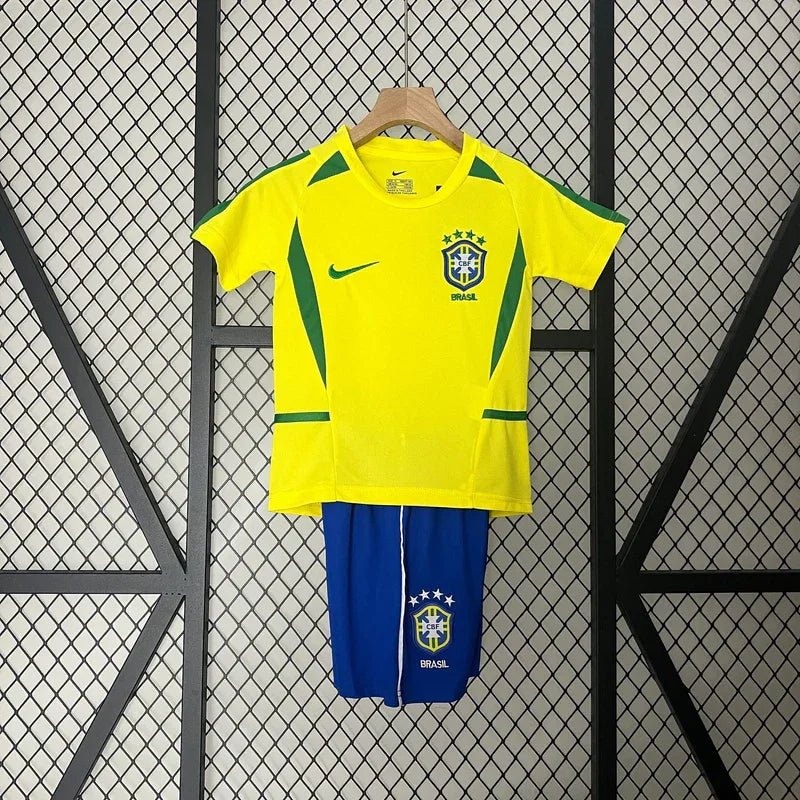 Kids' Brazil Retro Kit 2002