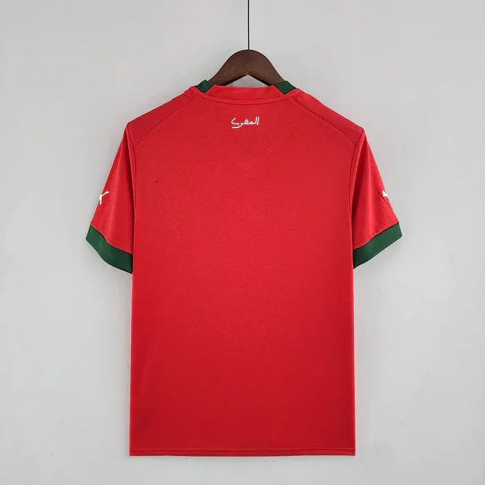 Alternative view of Morocco home jersey 2022-2023 season