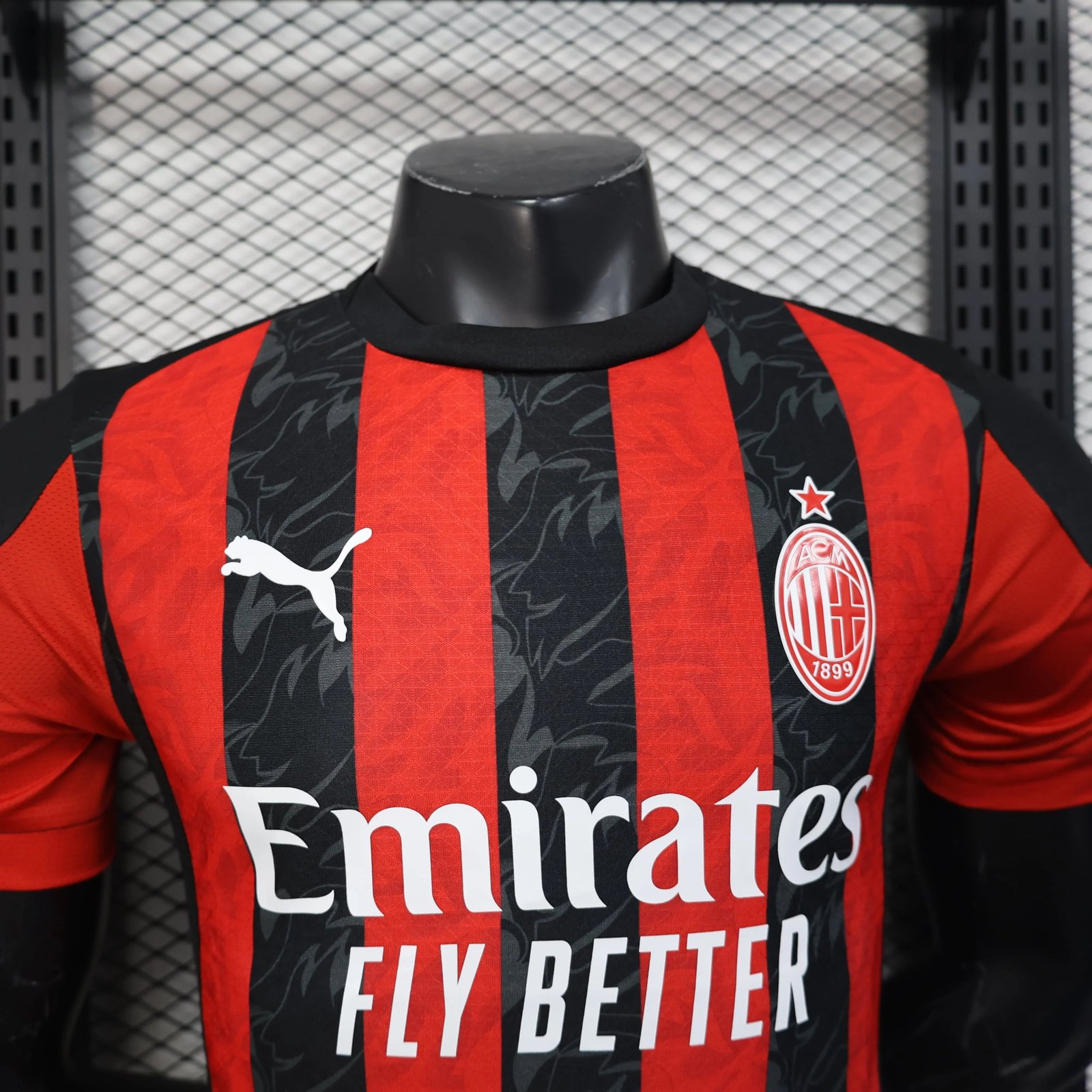 Alternative view of AC Milan jersey