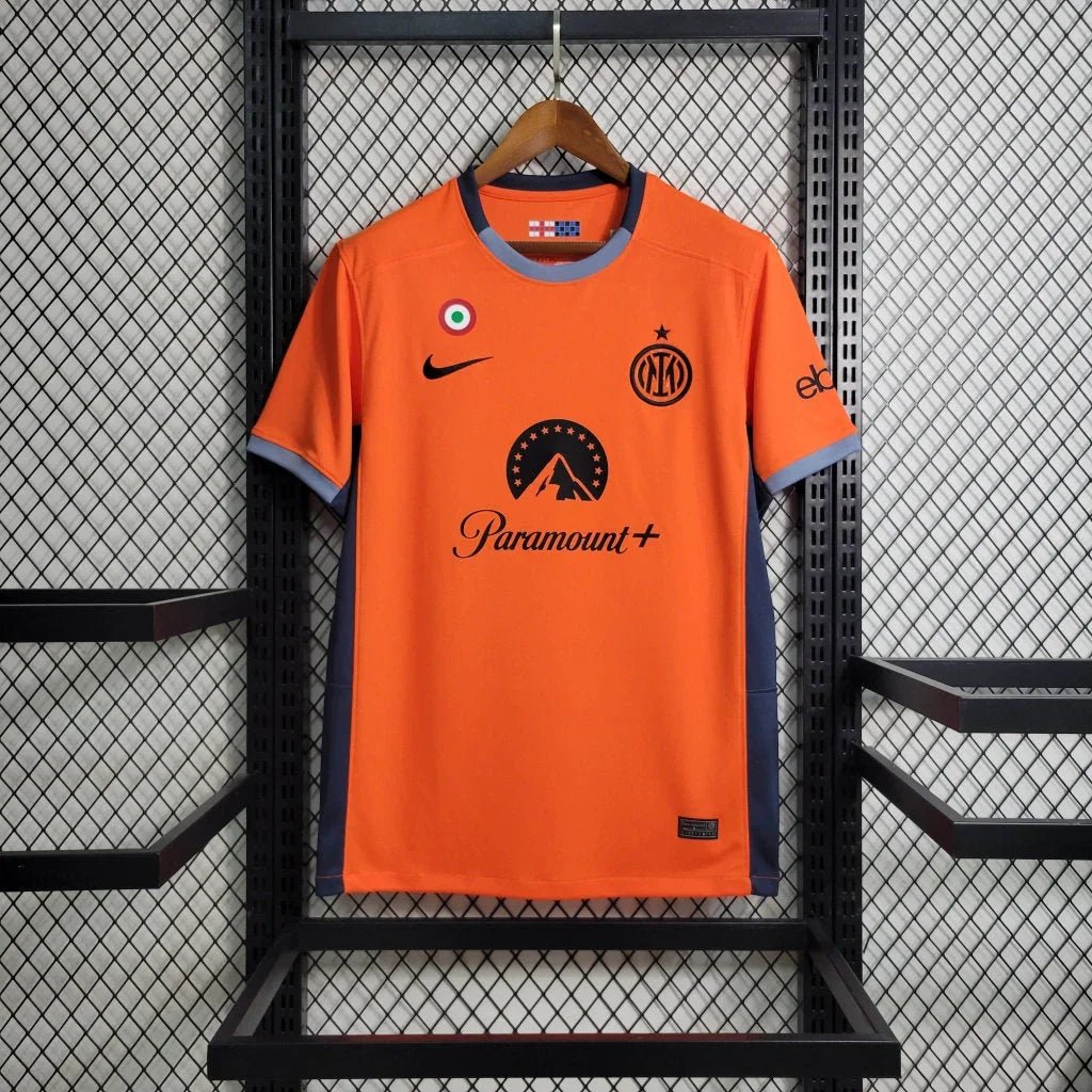 Inter Milan Football Third Orange Jersey 2023 2024