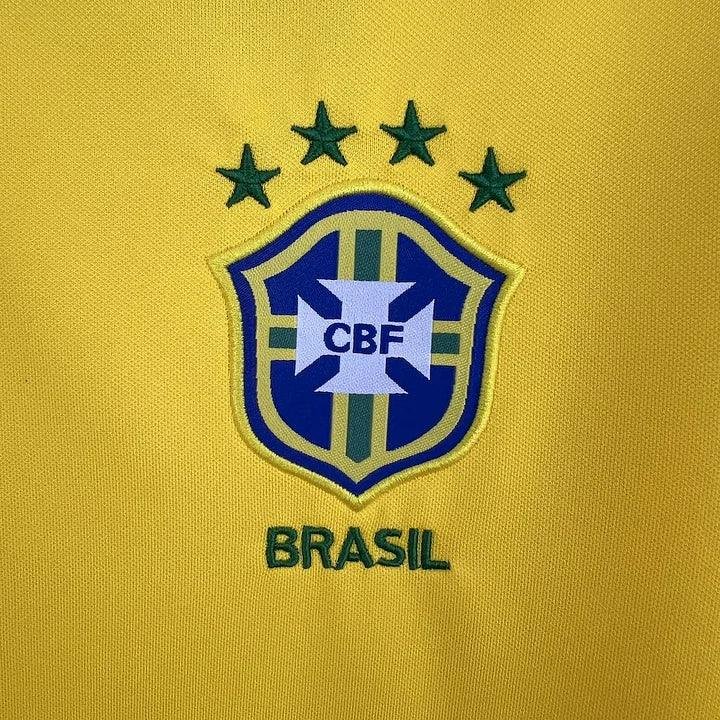 Alternative view of 1997 retro Brazil football jersey