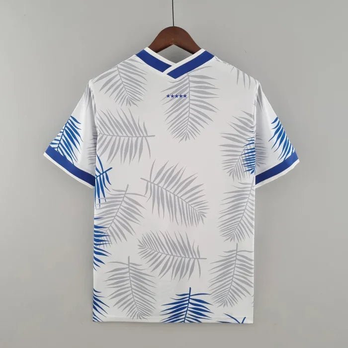 Alternative view of Brazil 2022 Season Special Edition White and Blue Jersey