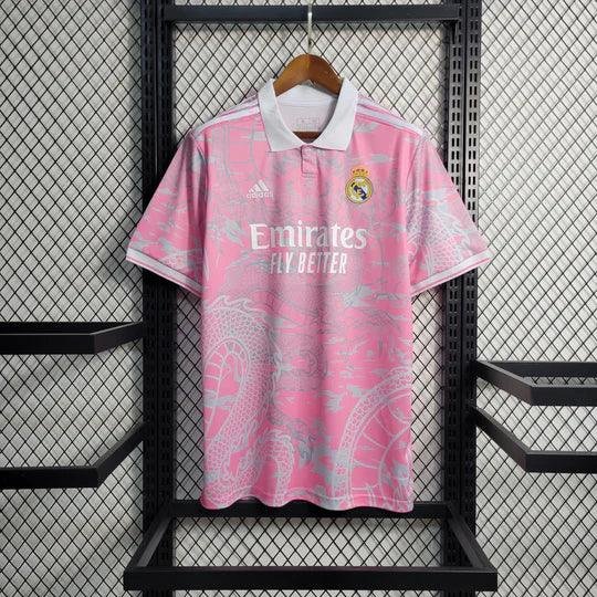 Real Madrid 2023-2024 special edition pink Dragon jersey