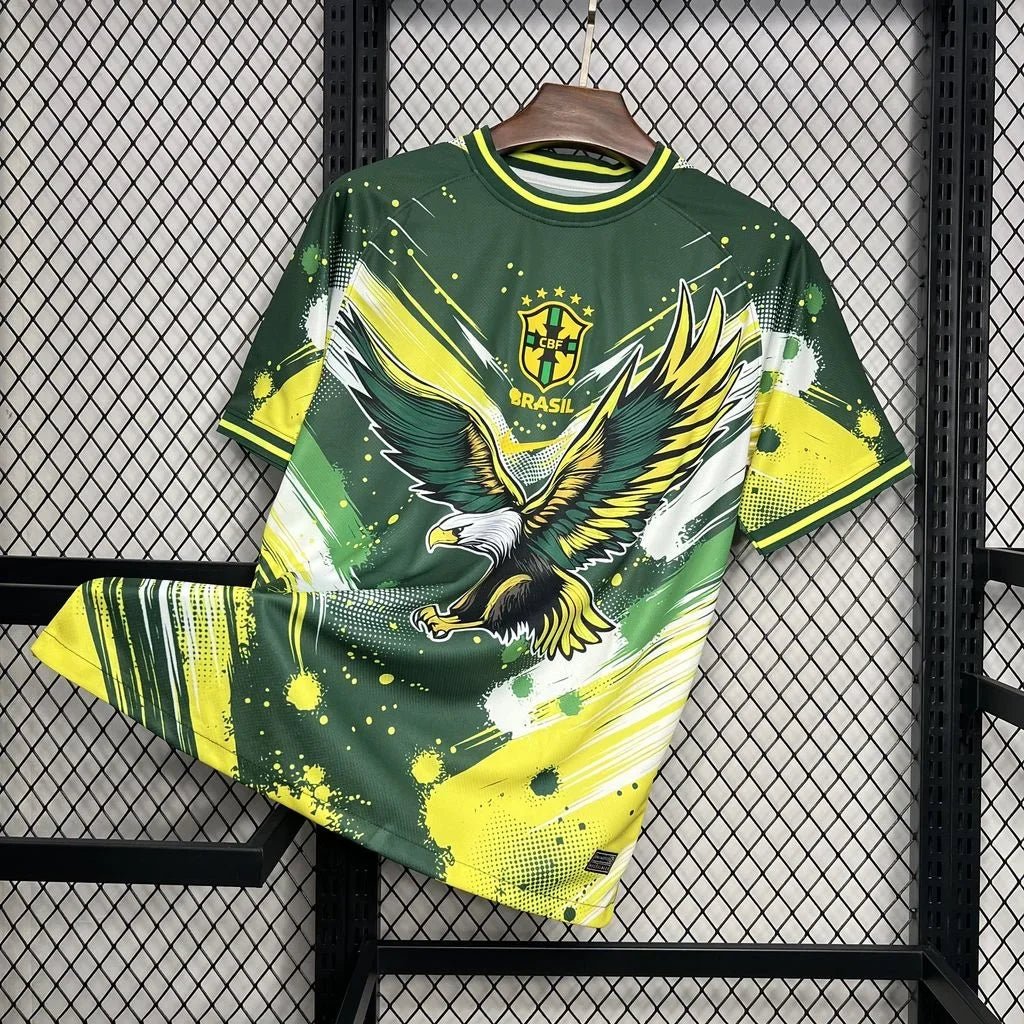 Brazil Concept Green Yellow Eagle Jersey 2024-25