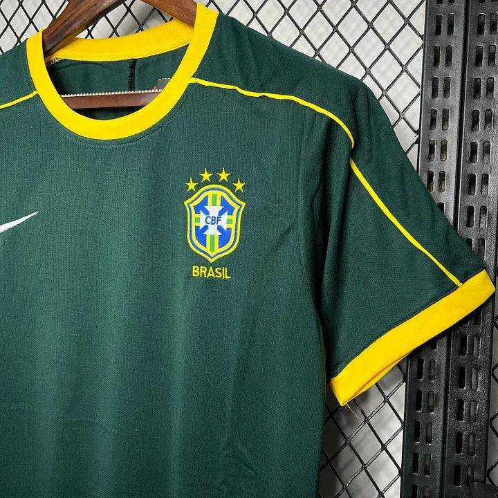 Alternative view of Brazil Retro 1998 Football Shirt